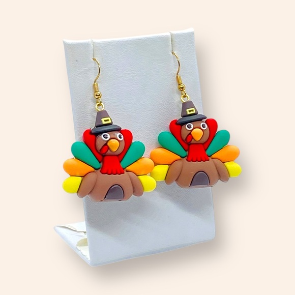 Thanksgiving Pilgrim Turkey  Festive Jewelry - Picture 7 of 8
